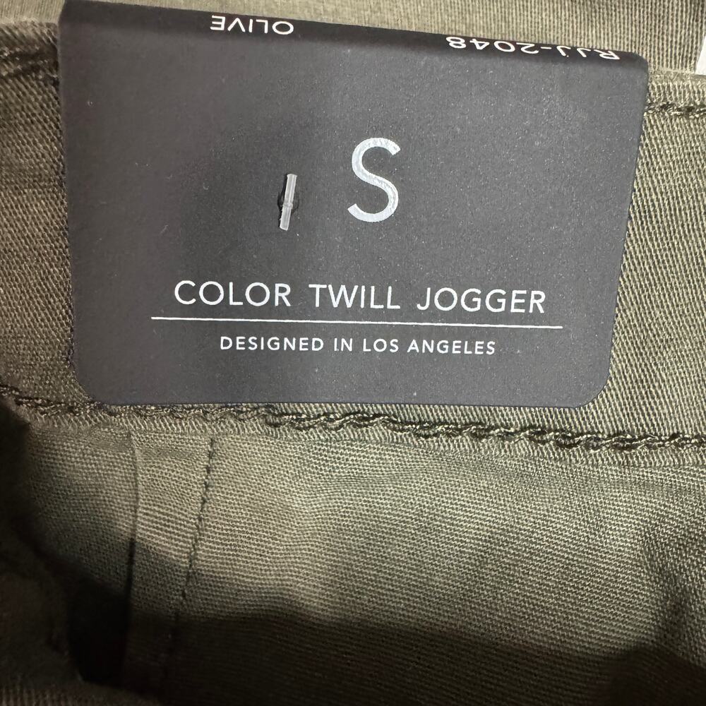 Women's TWIIN Sisters LA Olive Color Twill Jogger Utility Zip Up Cargo Pants S - Picture 6 of 9